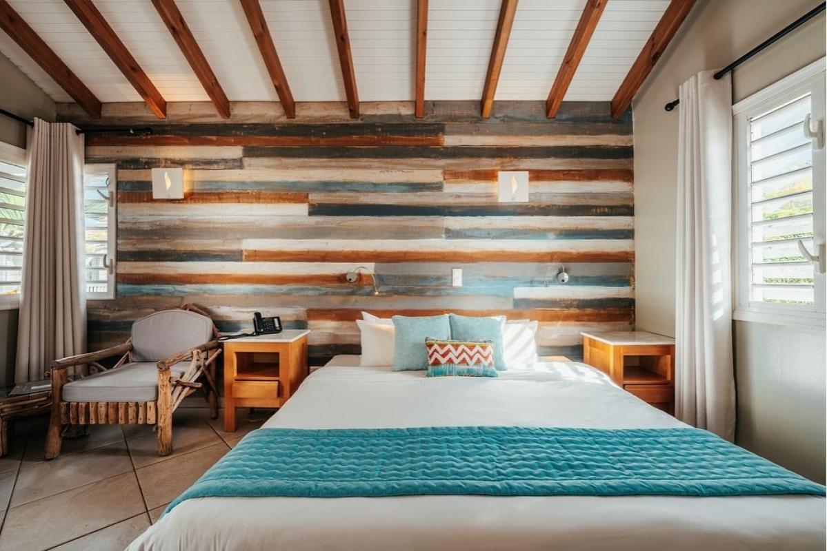 Hotel pied dans l'eau martinique BAMBOU  - chambre evasion